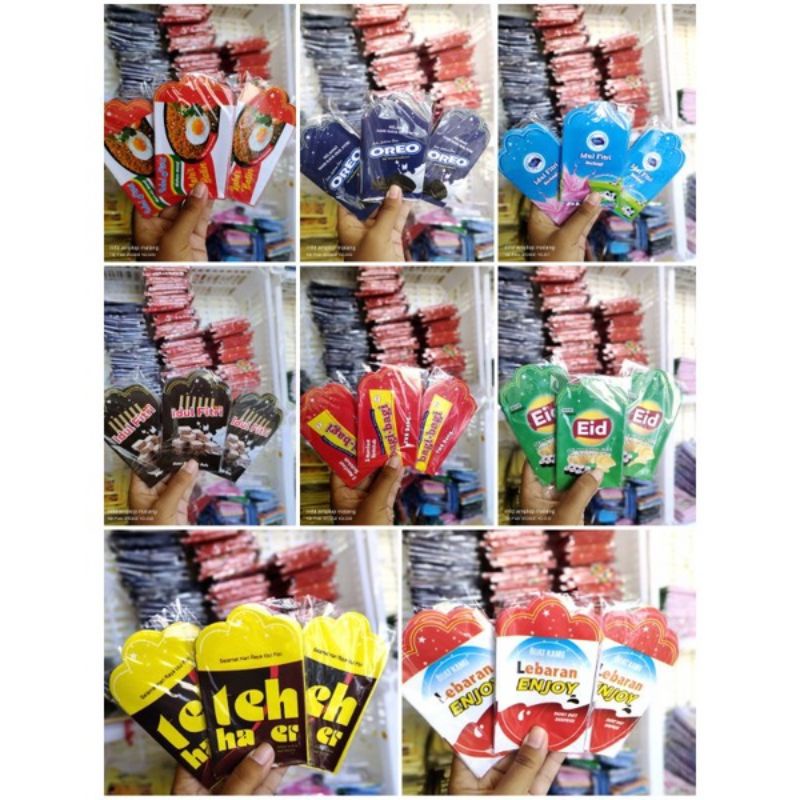 

10pcs amplop lebaran tema snack part2 / angpau idulfitri ramadhan karem motif makanan dan minuman