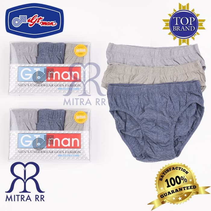 MitraRR Celana Dalam Pria GT Man Original GMX / CD Pria / Harga 1 KOTAK isi 3 POTONG