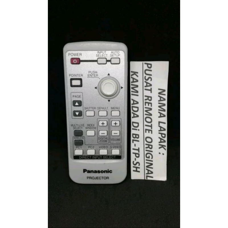 REMOTE REMOT PROJECTOR PROYEKTOR PANASONIC N2QAYA000001 ORIGINAL ASLI