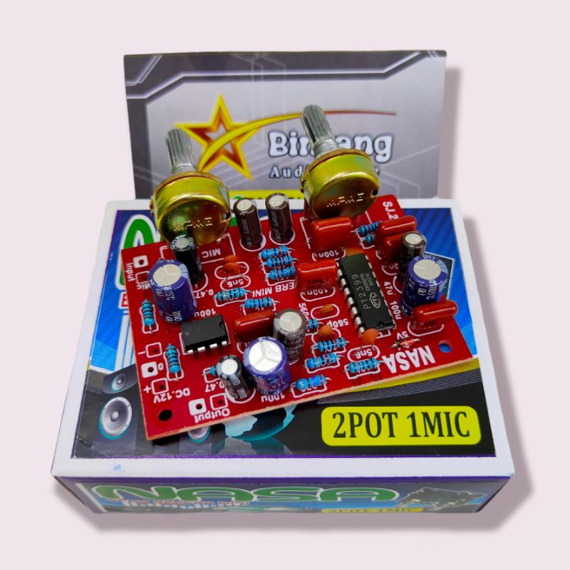 Kit ECHO Reverb mini NASA 2Potensio PT2399 1mic