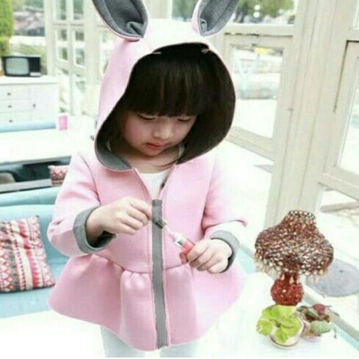 Jaket kelinci 3D anak / Jaket Anak perempuan / Hoodie anak / Baju Bayi / Atasan Anak / Sweater anak