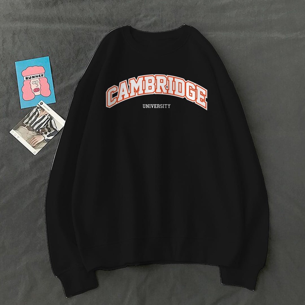 CAMBRIDGE UNIVERSITY HOODIE PRIA KEKINIAN / HOODIE PRIA TEBAL