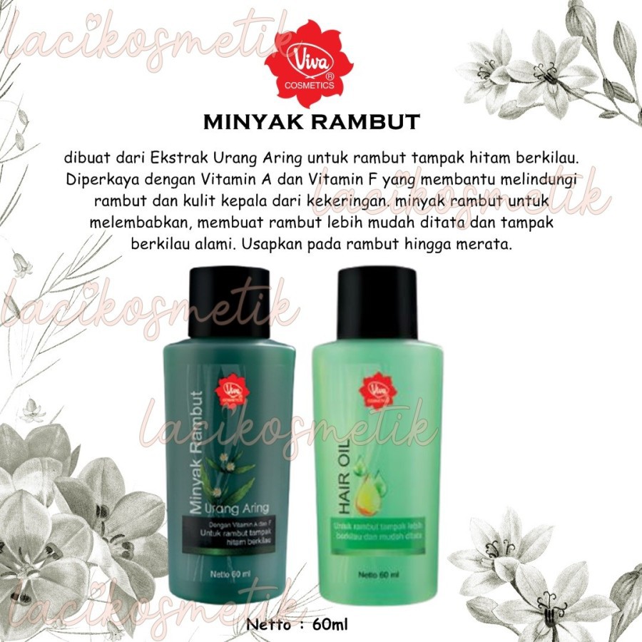 ✨LACIKOSME✨ VIVA MINYAK RAMBUT | HAIR OIL URANG ARING BPOM ORIGINAL