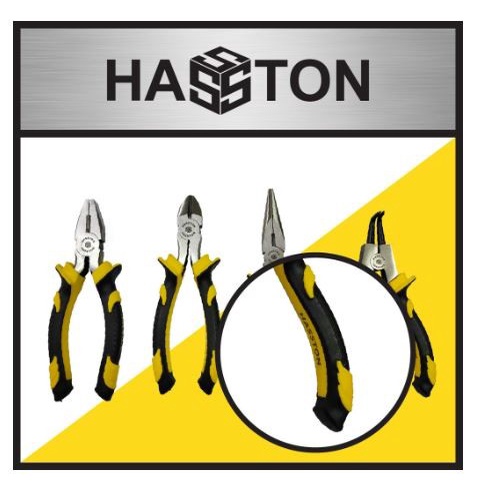 HASSTON 004 TANG set 4 pcs 6 inch Kombinasi Lancip Potong Snap Ring