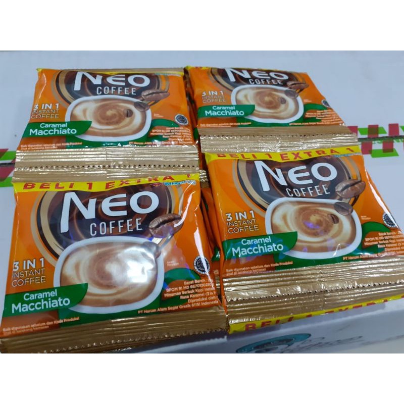 

kopi neo coffe caramel machiato 10 sachet(1 renteng)