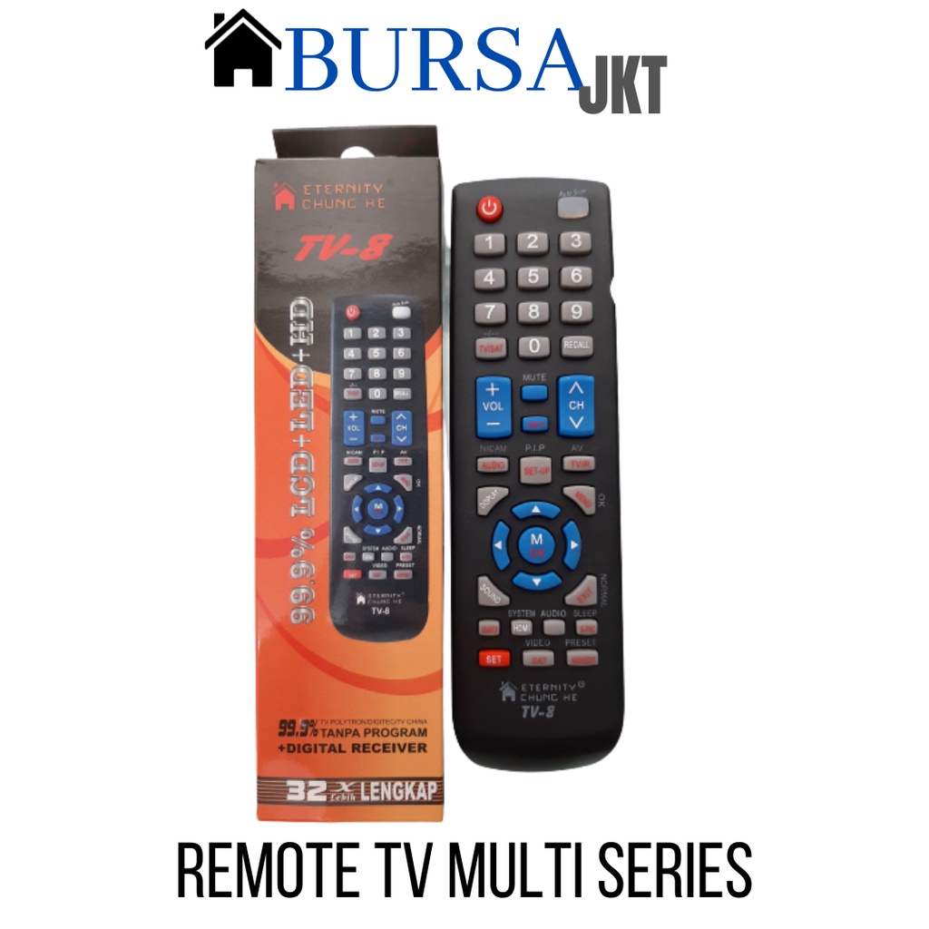 REMOTE TV TABUNG LCD LED MULTIFUNGSI CHUNGHE TV 8