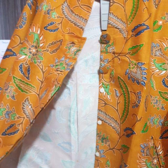 Atasan Blouse Tricot Jumbo Batik Mosa Wanita Lengan Panjang Batik Pekalongan Xxxl & Xxxxl
