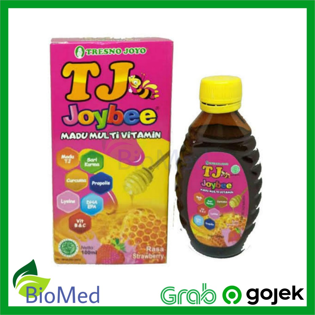 MADU TJ JOYBEE 100 ml Strawberry Suplemen Vitamin Kesehatan Daya Tahan