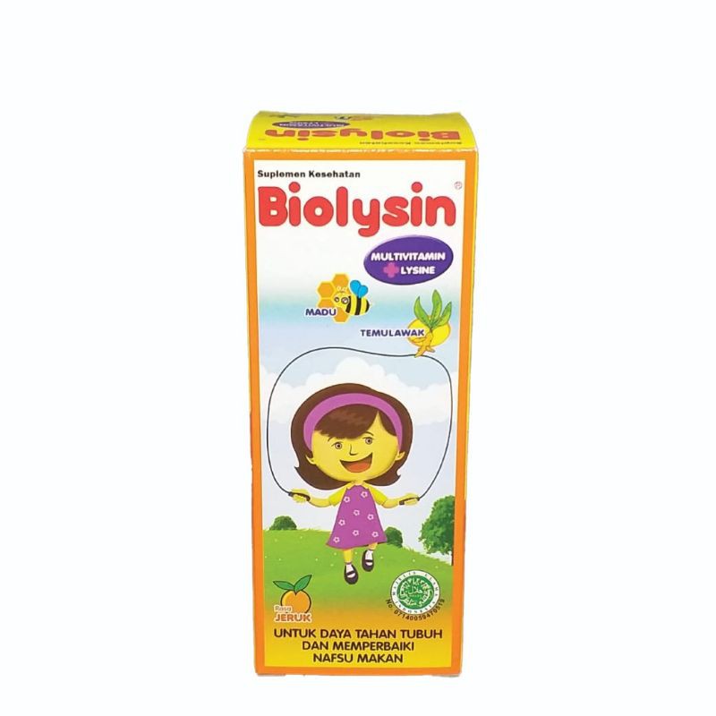 BIOLYSIN BIOLISIN BIOLYCIN BIOLICIN SIRUP 60 ML OBAT MULTIVITAMIN