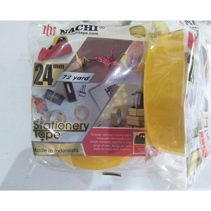 

Lakban Isolasi Sedang Bening 24mm Daimaru Tape