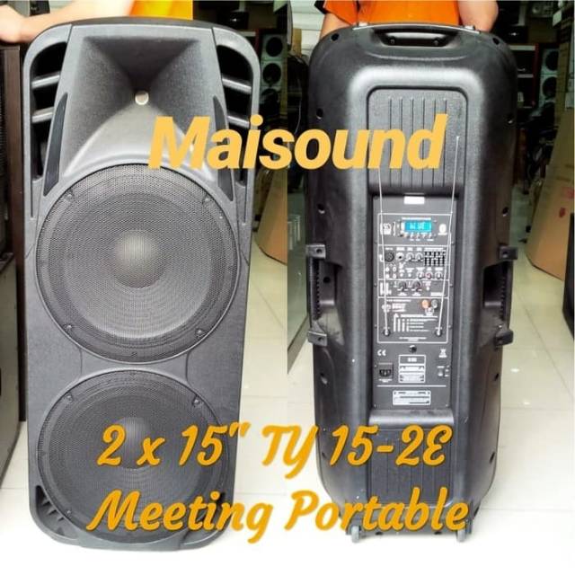 SPEAKER AKTIF PORTABLE DOUBLE 2 X 15 INCH TY 15 2E ty15 2e