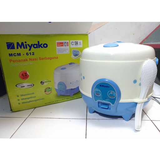 MAGIC COM Miyako 3 in 1 Rice Cooker 1,2Liter MCM-612 ORI