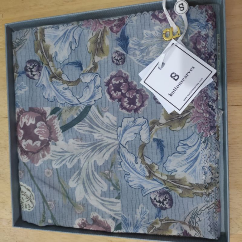 Buttonscarves Royale Blue Jean