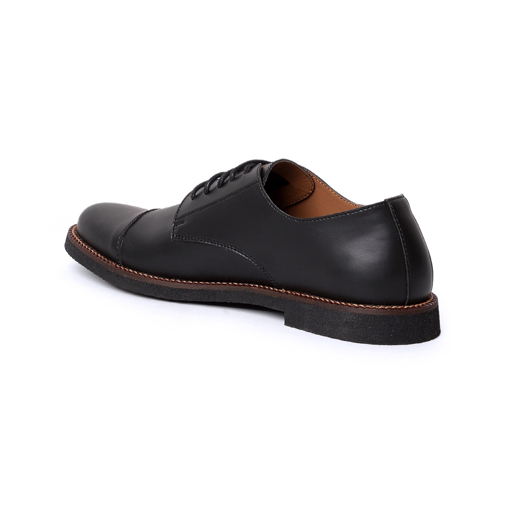 Sepatu Pantofel Pria Derby Oxford Formal Kulit Casual Sepatu Pantofel Hitam Pria Kerja Kantor Kuliah Pantopel Kasual Derby Original - Wirken Derby