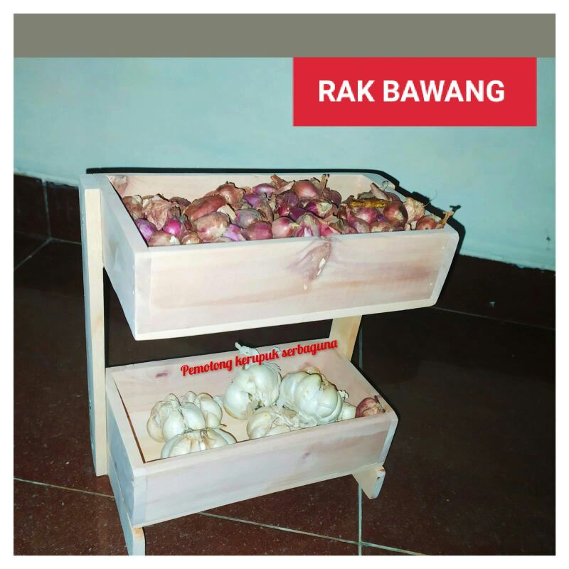 RAK BAWANG rak bumbu susun