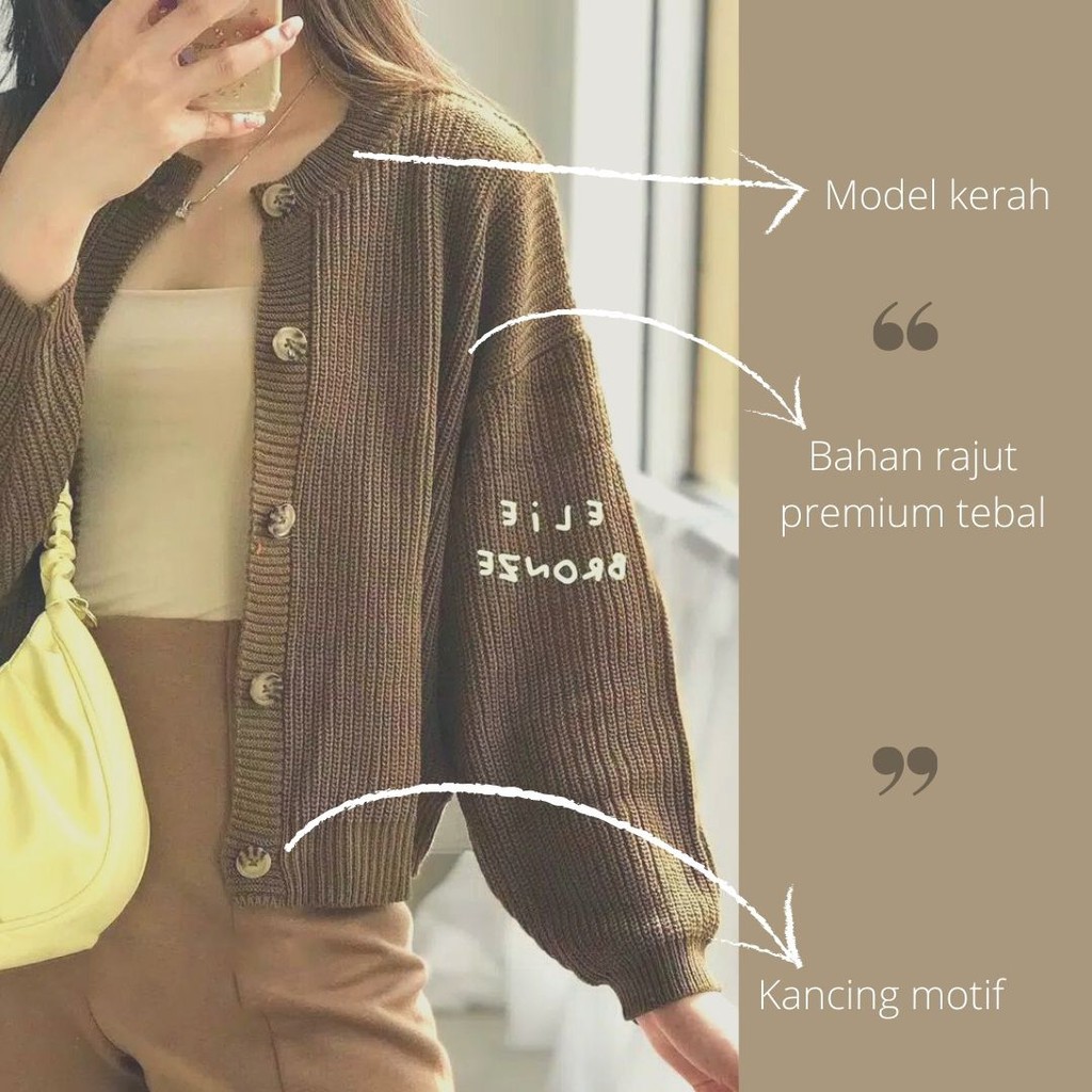 cardigan korea shopee