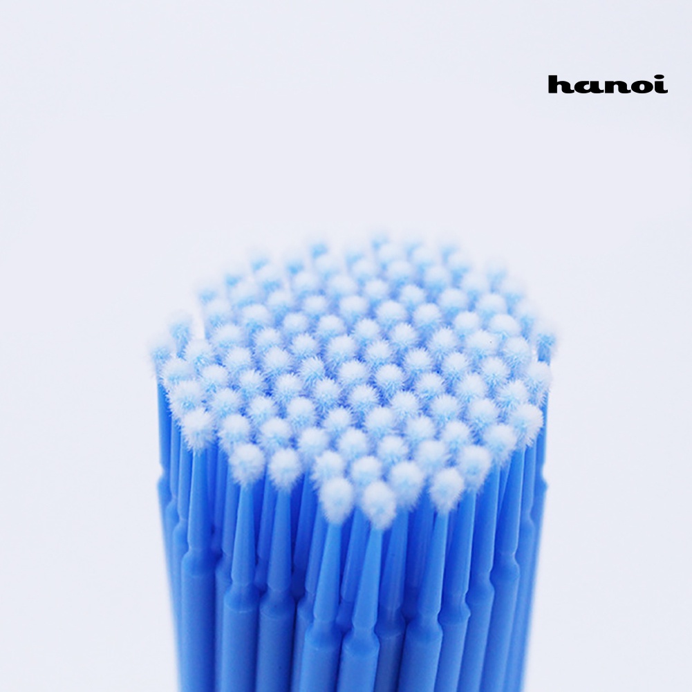 HQTM_100Pcs Disposable Micro Eyelash Extension Applicator Mascara Brush Stick Swabs