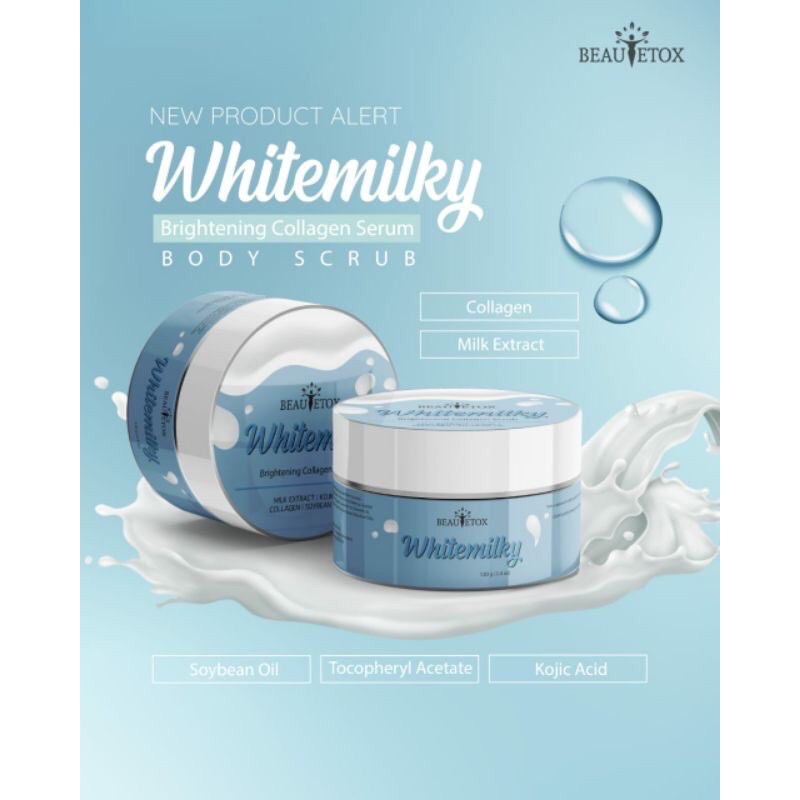 [SIAP KIRIM] SCRUB BEAUTETOX WHITEMILKY CHOCOWHITE POT