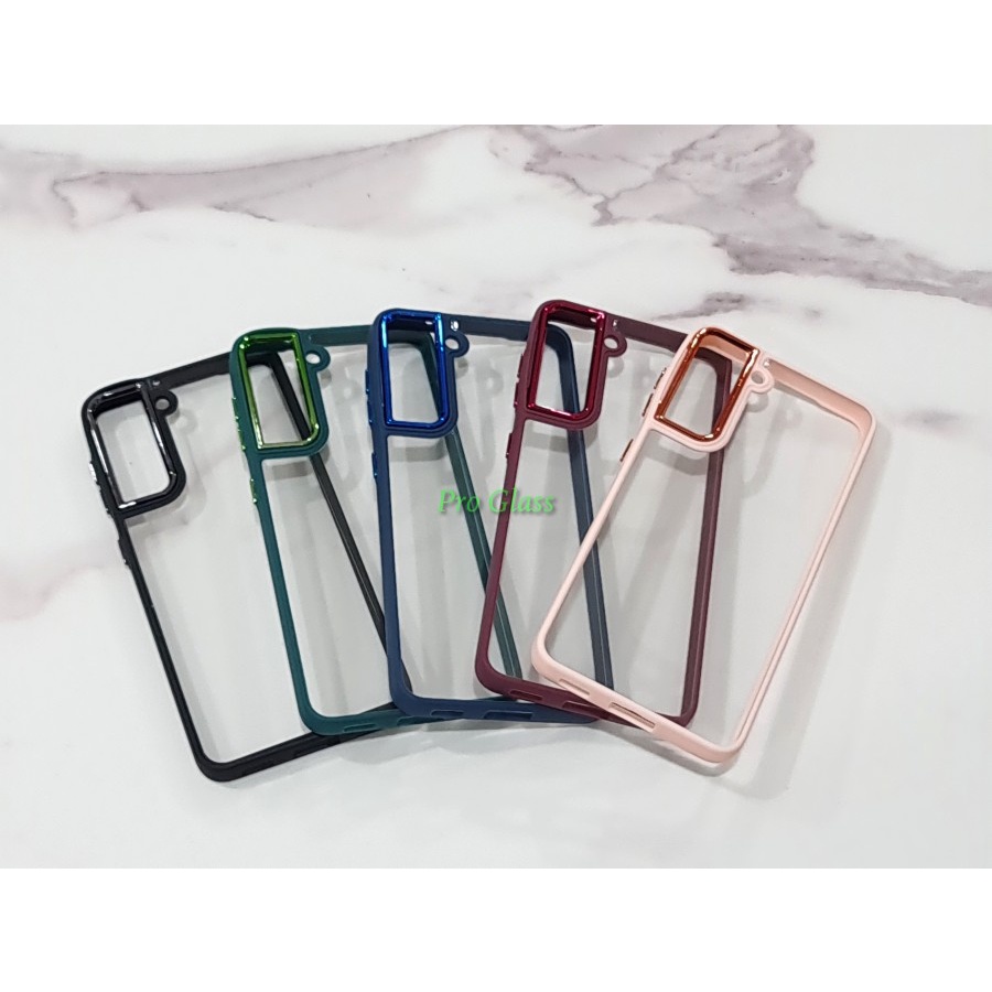 C135.5 Samsung S20 Fe / S21 Plus Ultra / Samsung S22 / Samsung S22+ / Samsung Note 20 PLUS ULTRA Chrome Steel Hybrid Silicone Case