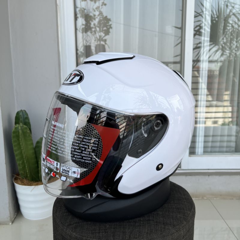 Helm KYT Kyoto R Solid White / KYT Kyoto R