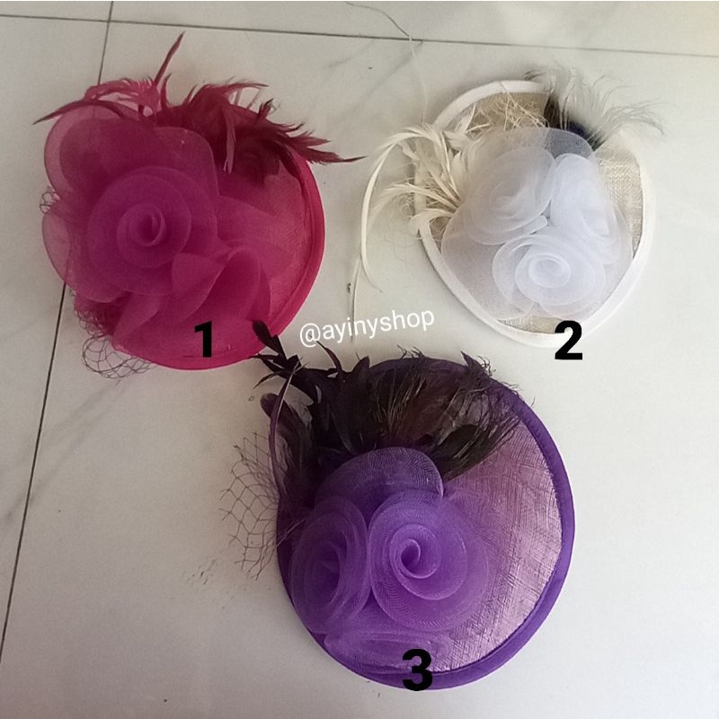 Topi Fascinator Model Vintage-Headpiece Pesta