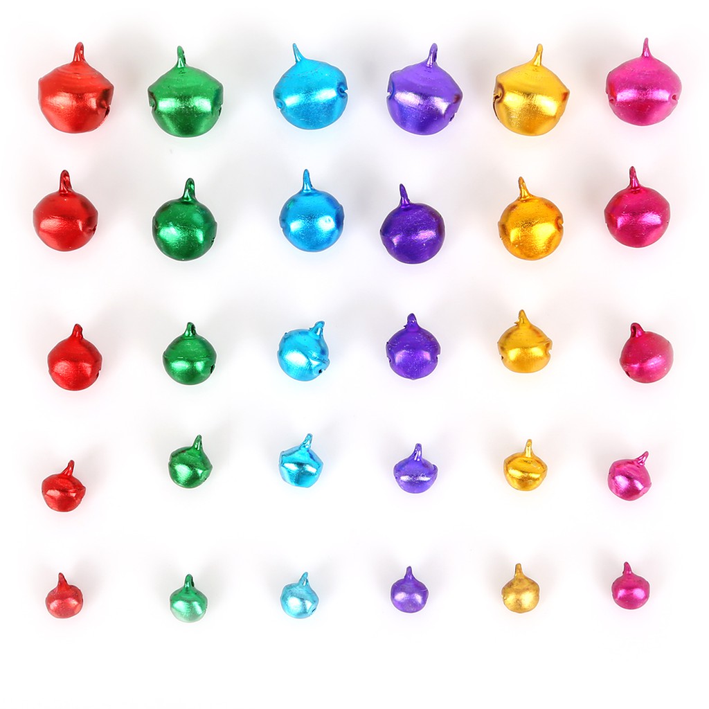 30-200 Pcs Lonceng Jingle Bell Bahan Aluminum Untuk Dekorasi Pohon Natal