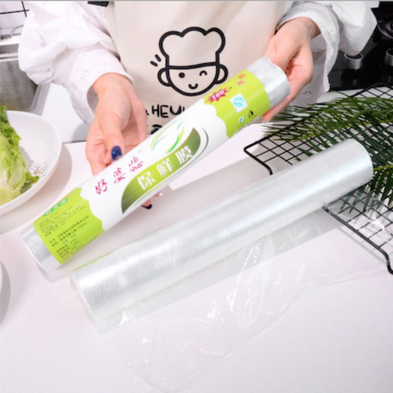 Plastik wrap makanan food cling wrap food grade plastik wrapping 30cmx10m