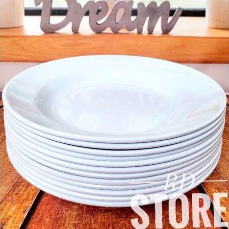 PROMO 12.PCS PIRING MAKAN MELAMINE POLOS