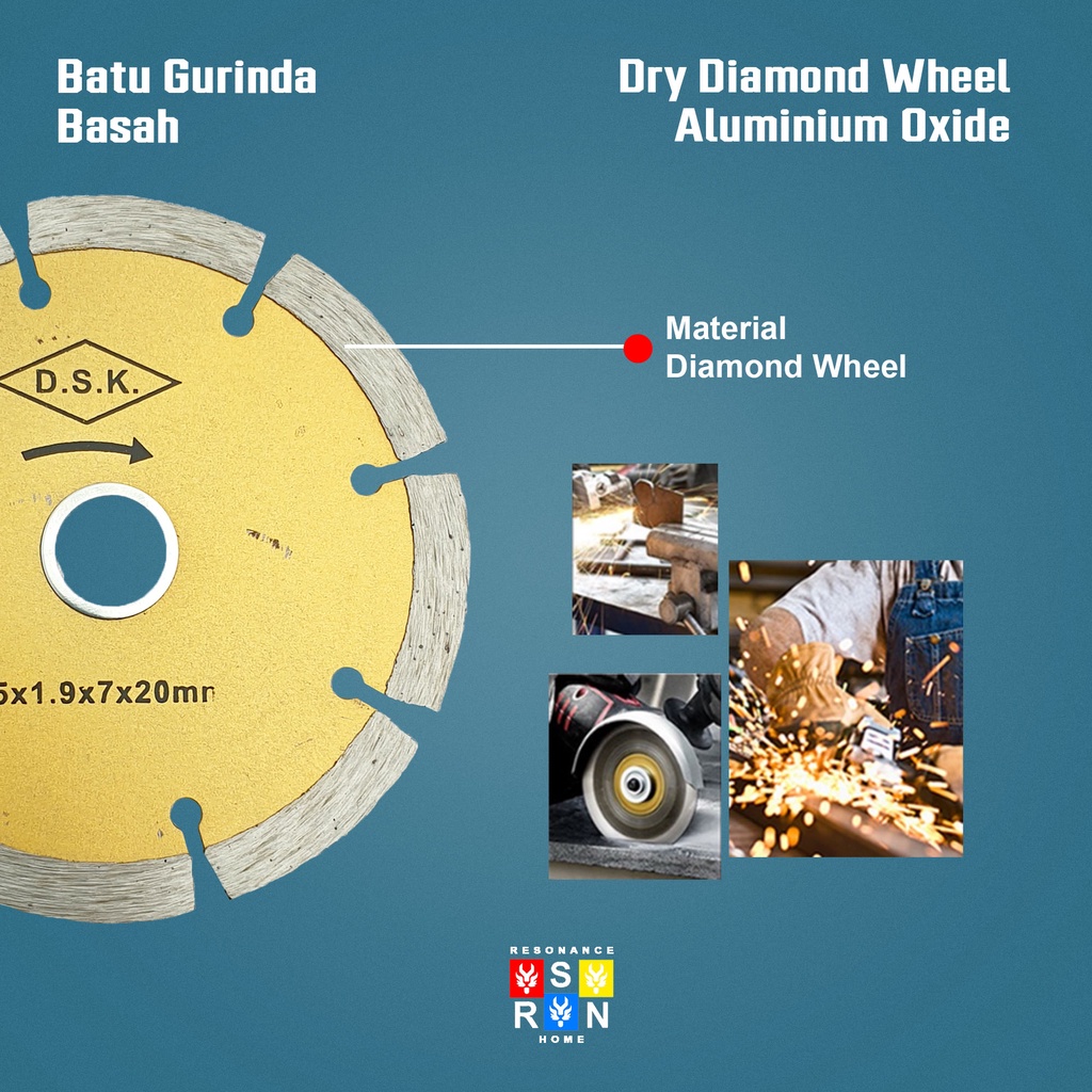 Diamond Wheel Dry 4&quot; Nishio / Batu Gurinda Kering Resonance Home