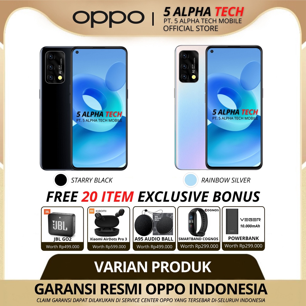 OPPO A95 RAM 13/128GB ( 8GB + 5GB EXTEDED RAM ) GARANSI RESMI