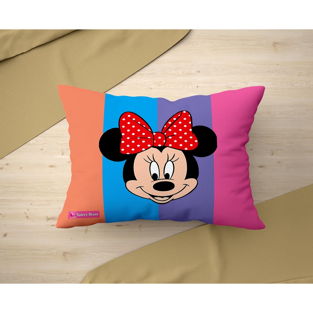 Bantal Lucu Bantal Pelangi Karakter Minnie Mouse