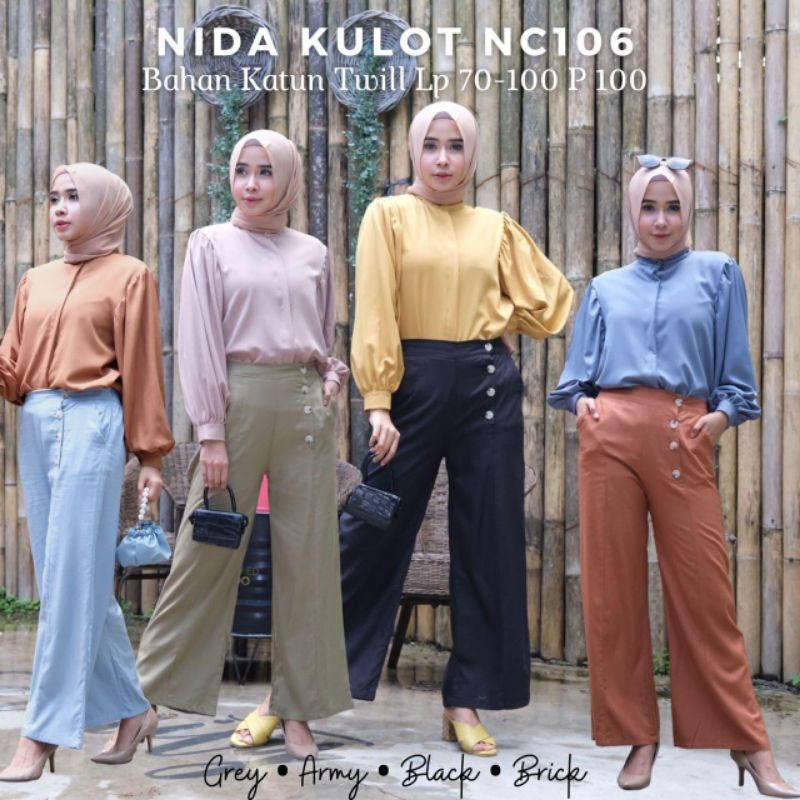 NIDA KULOT PANTS / CELANA WANITA