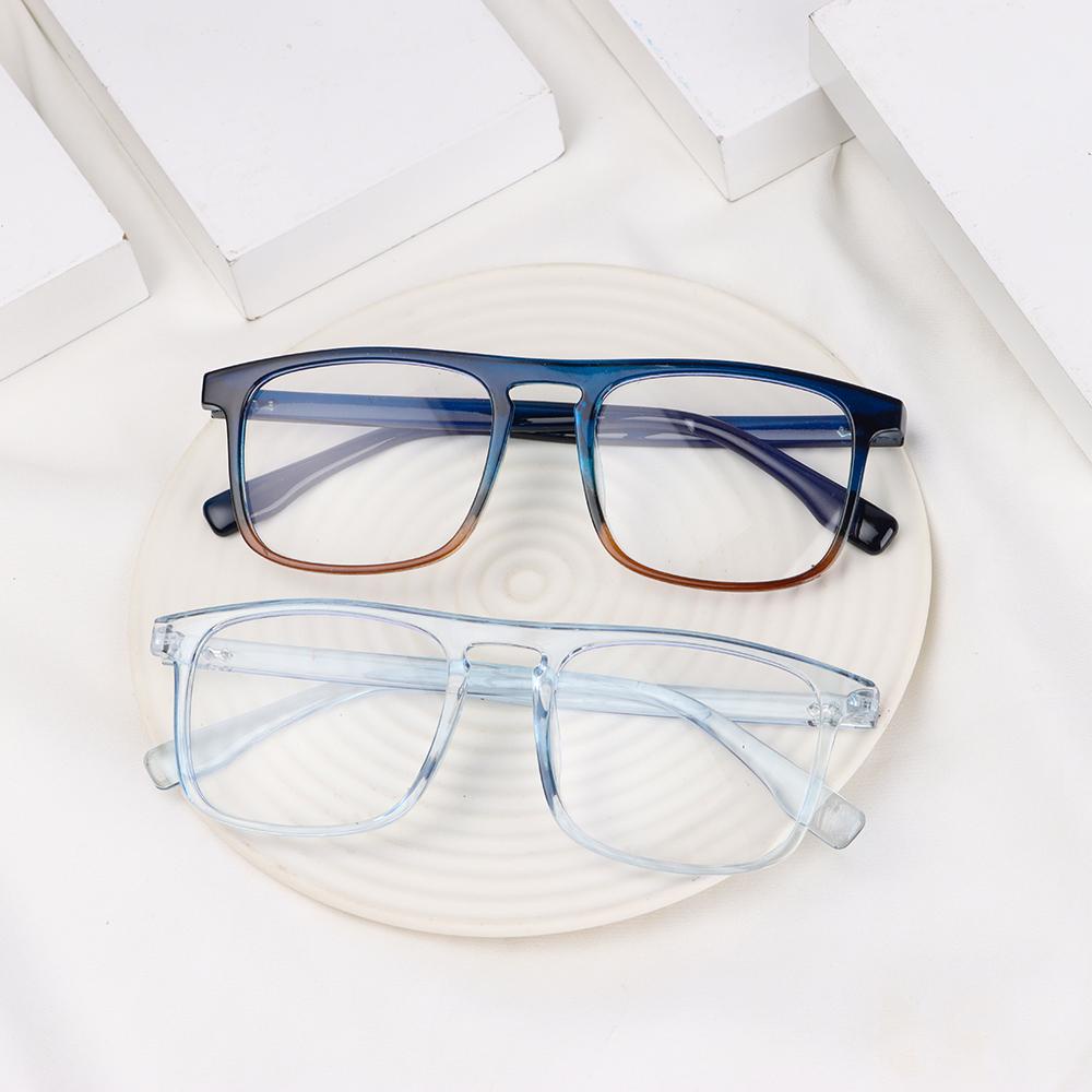 Lily Anti-Blue Light Kacamata Wanita Pria Portable Jelly Color Square Ultra Light Frame