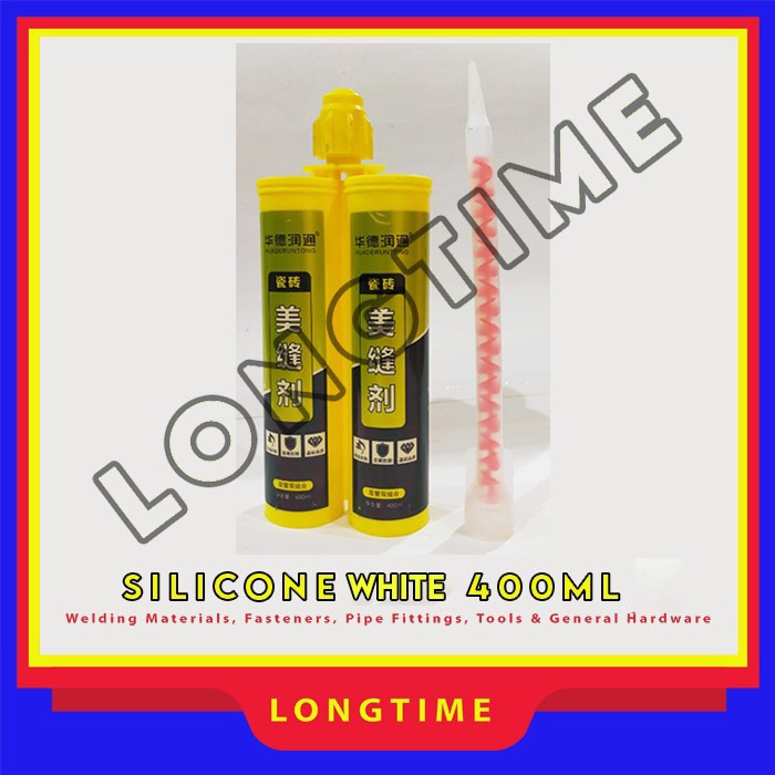 SILICONE double warna putih keramik lantai silicone ubin dempul keramik 400 ml