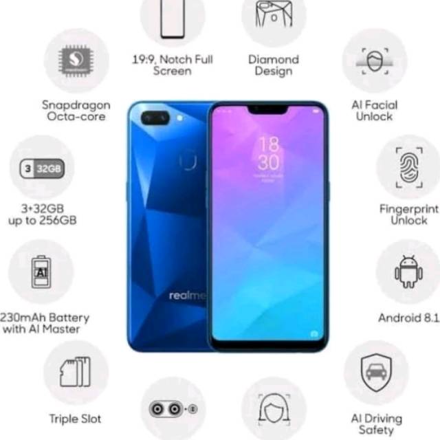 Realme C2 Original Murah Ram 3 /32 GB