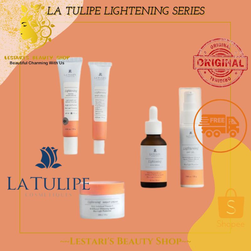 LA TULIPE LIGHTENING SERIES / LA TULIPE DAY GEL / LA TULIPE NIGHT CREAM / LA TULIPE SPOT CREAM / LA 