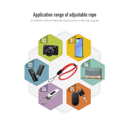 Paracord Lanyard Finger Strap Tali Gantungan HP Bahan Nylon