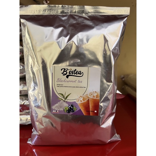 Bubuk Minuman Rasa Blackcurrant Tea 1 Kg Powder Drink