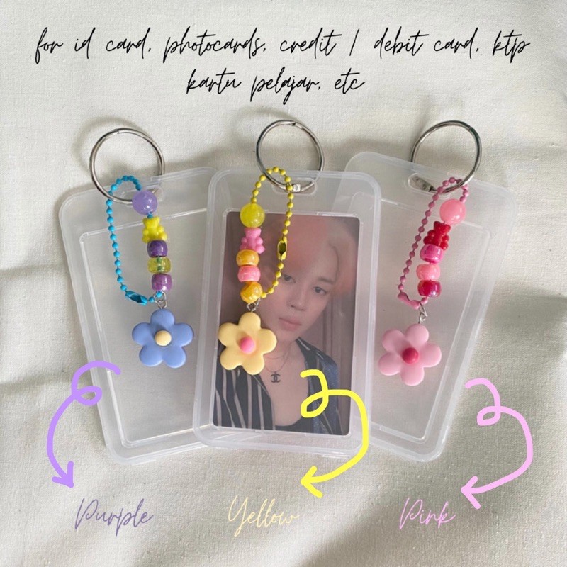 

BTS PHOTOCARD UNOFFICIAL HOLDER CASE | ID CARD NECKLACE