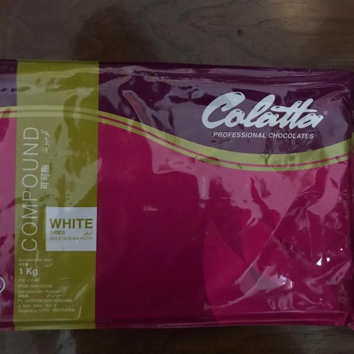 

Colatta Chocolate Compound White 1kg TERLARIS TERPERCAYA ORIGINAL