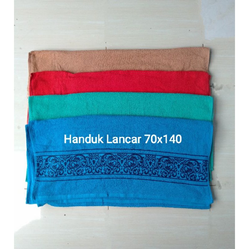 Handuk dewasa merk lancar/Handuk mandi ukuran 70x140