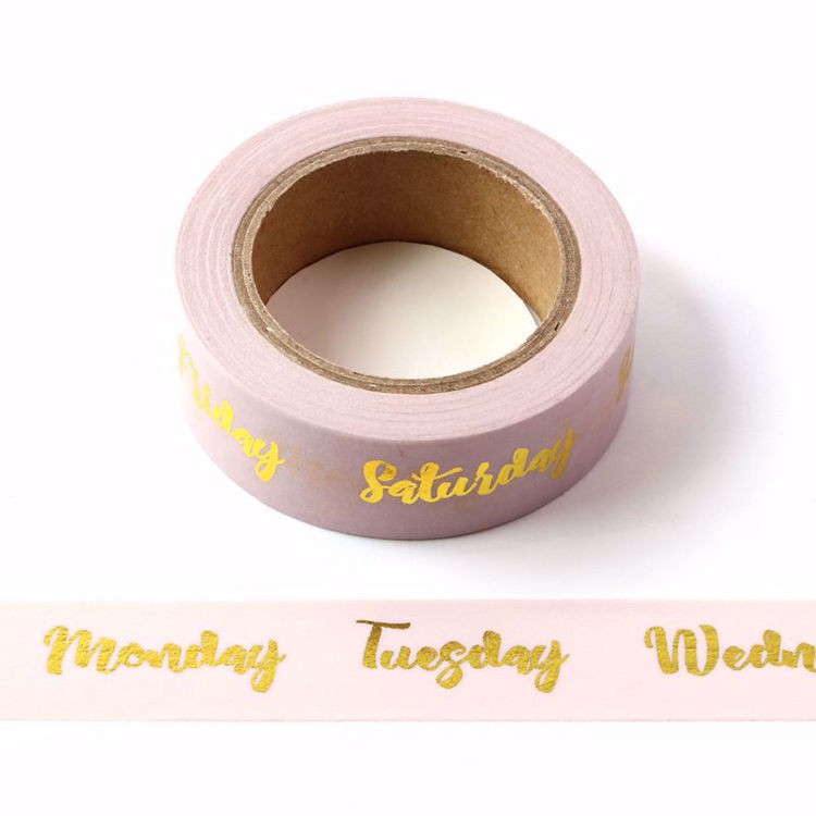 

DUSTY PINK GOLD FOIL WASHI TAPE - SELOTIP DEKORASI PLANNER