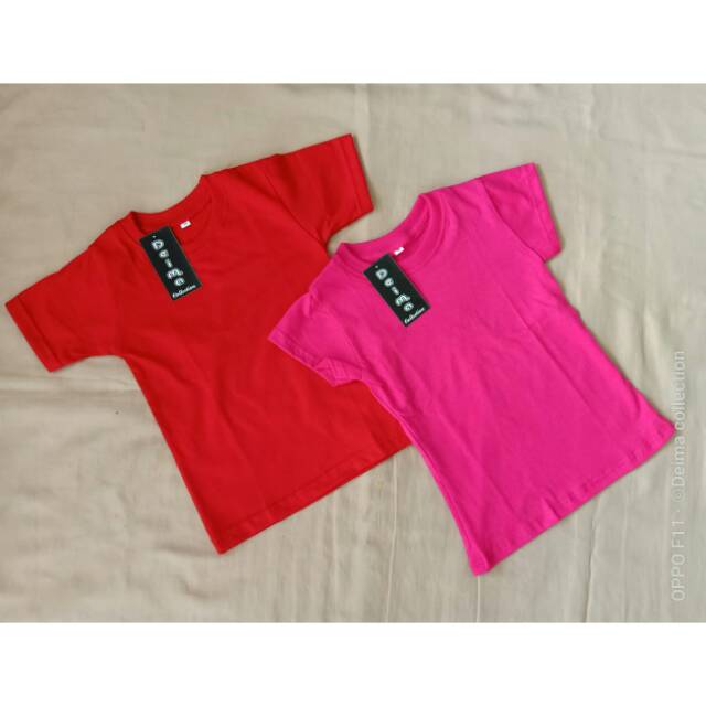 Kaos polos sipolos Anak