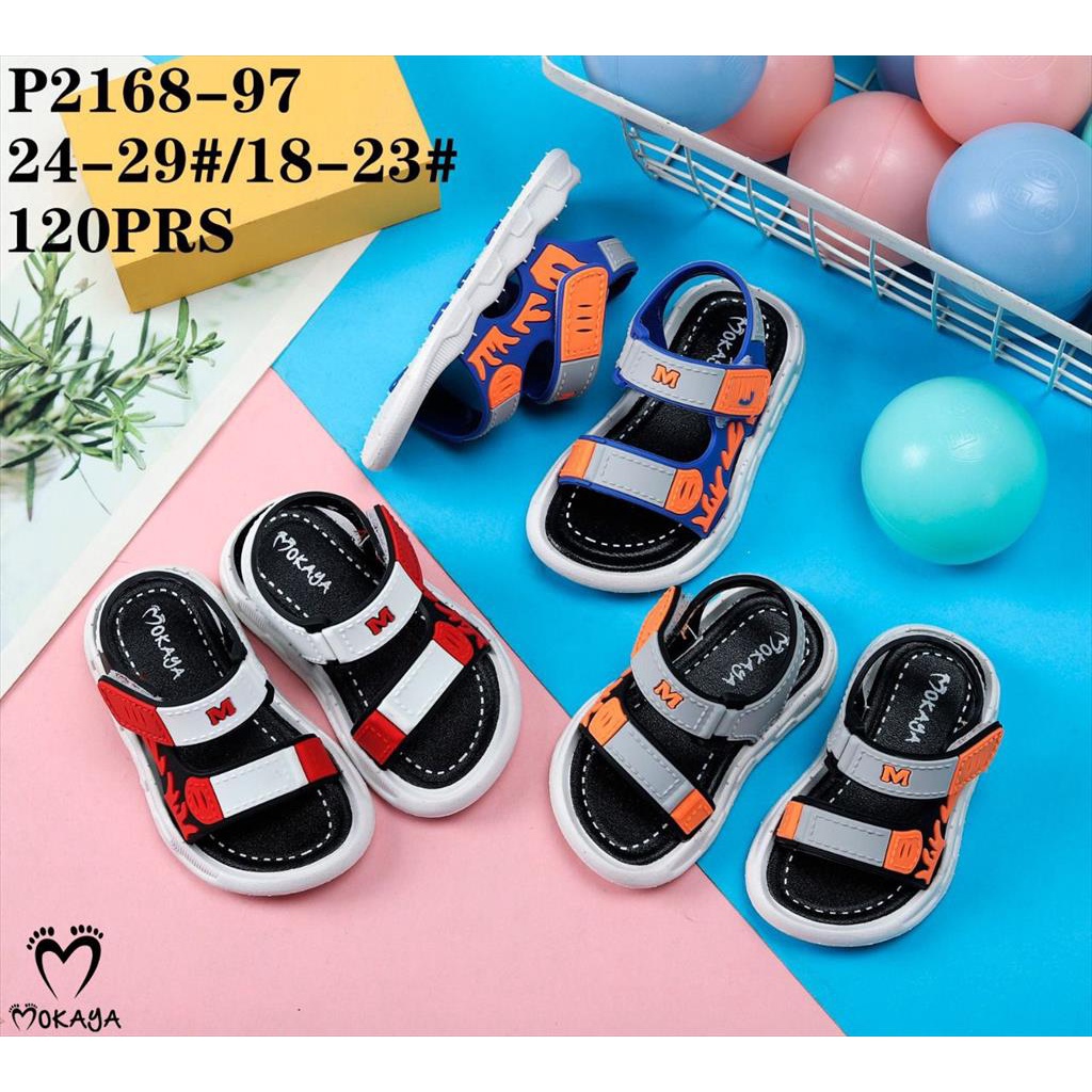 Sandal Let Gunung Anak Cowok Ban 2 Strap M Super Cute Keren Import Mokaya / Size 18-23 (P2168-2AB/-97)