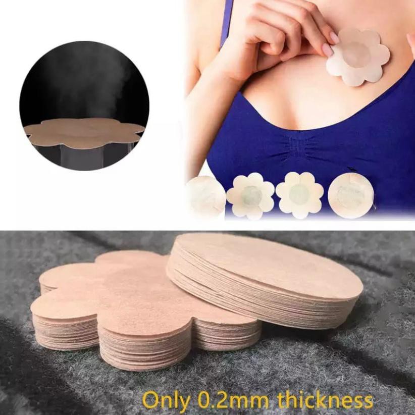 Penutup Pelindung Puting Payudara Unisex Invisible Nipple Cover Pad isi 5pasang / 10pcs