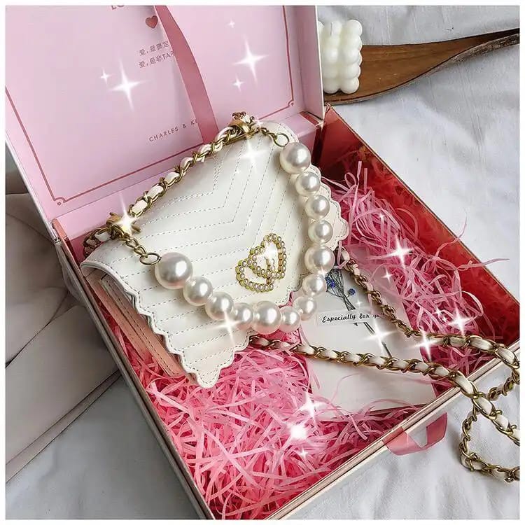 EL 5433 RISCE TAS SELEMPANG PESTA MUTIARA IMPORT WANITA CEWEK PERMEPUAN JAKARTA BATAM 20 X 7 X 12