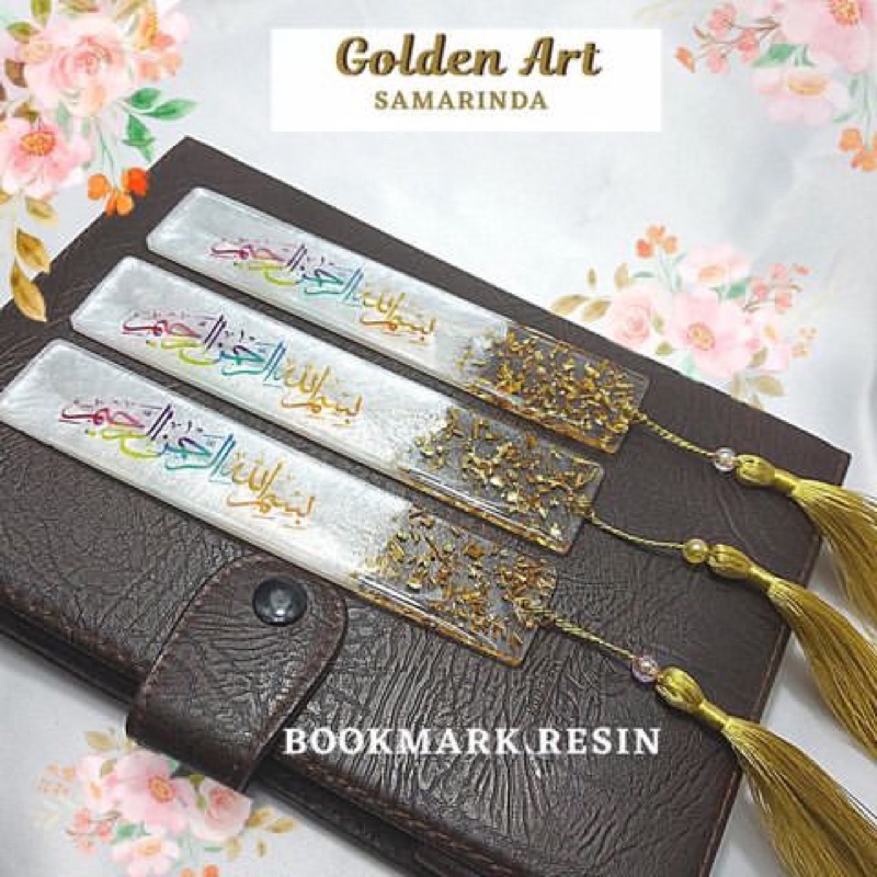 

BOOKMARK RESIN BISMILLAH / PEMBATAS HALAMAN BUKU | PEMBATAS HALAMAN QUR'AN