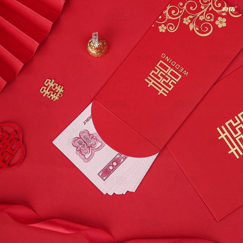 10pcs wedding red envelope wedding gift bag. Lishi Feng 2022 Chinese New Year angbao 2022 gold coins in the year of the tiger red envelope New Year red envelope New Year's red envelope