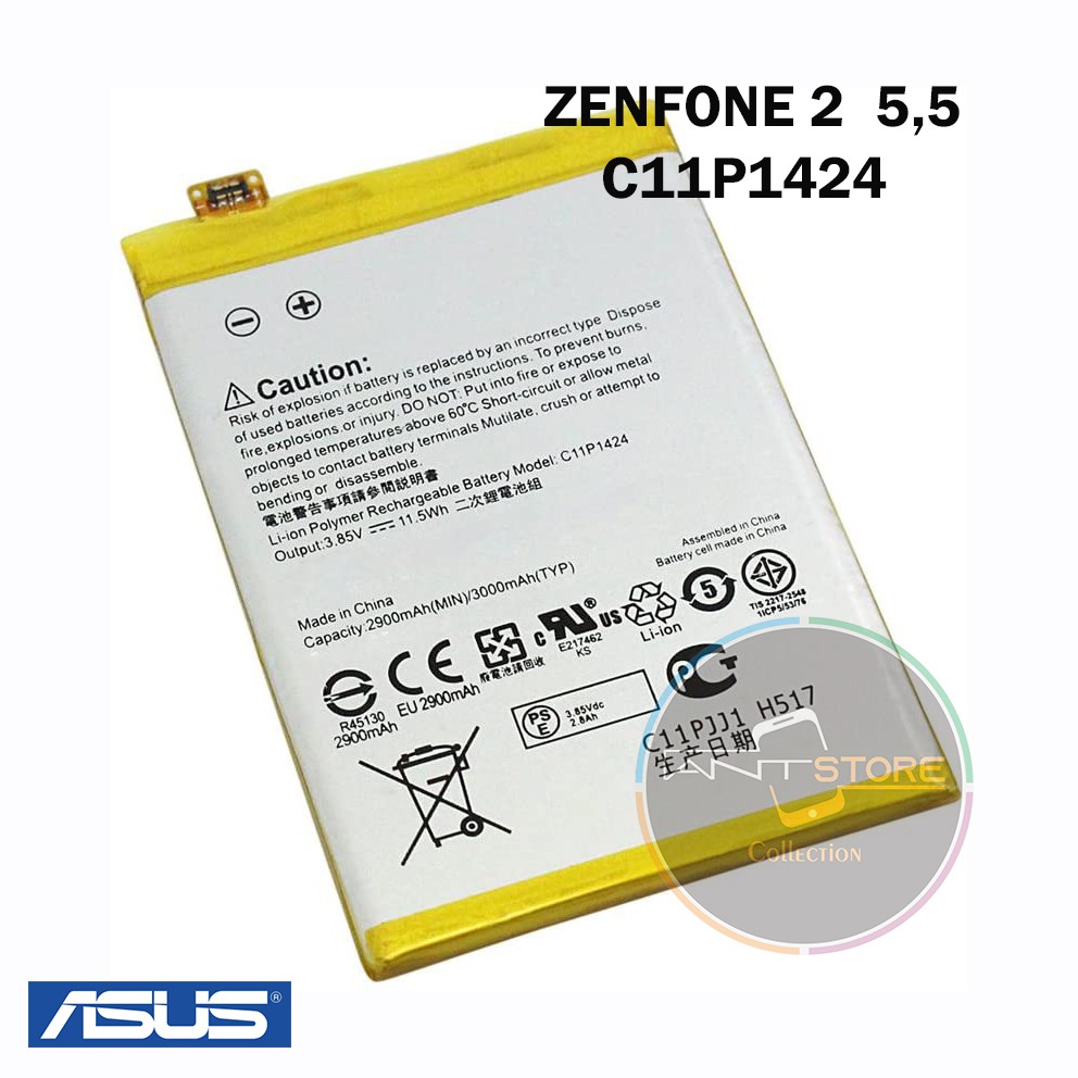 Baterai Asus Zenfone 2 5,5 ( ZE550ML / ZE551ML ) Original C11P1424
