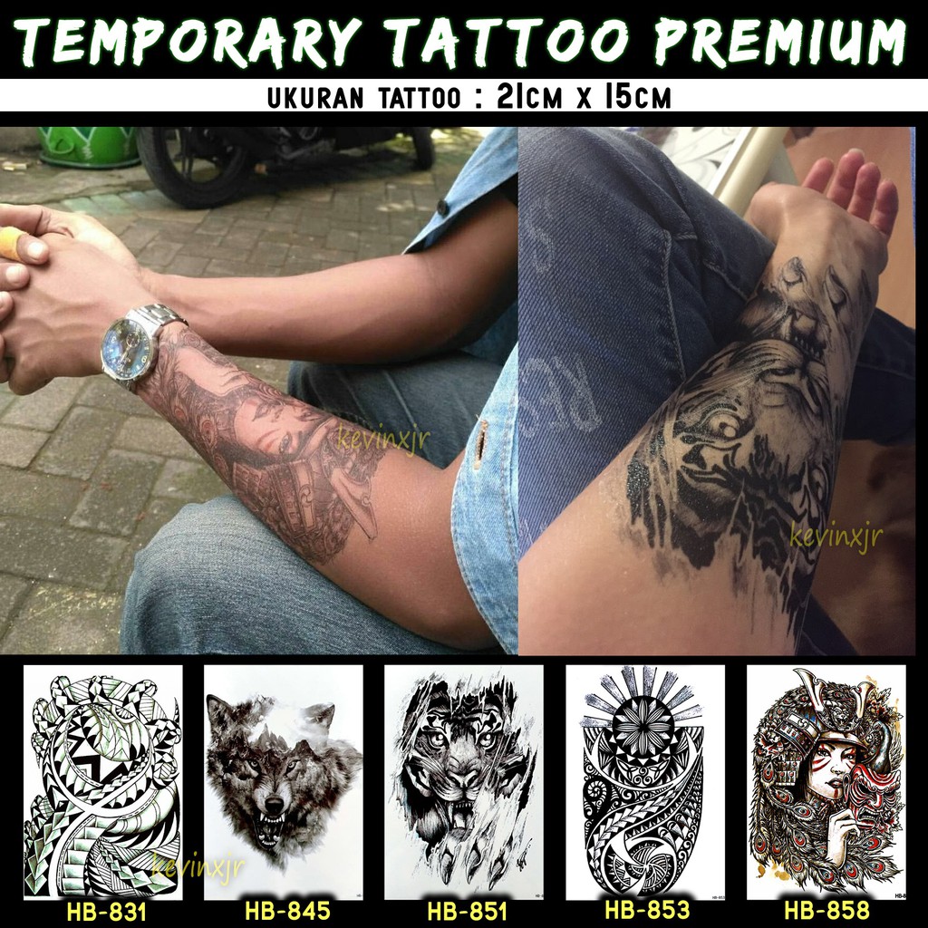 STICKER TATO SEMENTARA TEMPORARY TATTOO MAORI TRIBAL POLYNESIAN 3D STICKER TATO SEMENTARA TEMPORARY TATTOO MAORI TRIBAL POLYNESIAN 3D